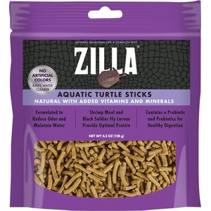 Zilla Aquatic Turtle Sticks Turtle Food, 4.5-oz bag