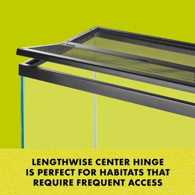 Show full view: Zilla Fresh Air Screen Cover with Center Hinge for Terrariums, 24-in slide 2 of 11