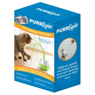 Show full view: Pets Know Best Purrspin Cat Motion Toy slide 1 of 11