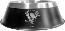 Littlearth NHL All Pro Pittsburgh Penguins Non-skid Dog Bowl, 1-cup