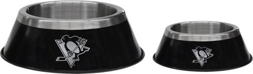 Show full view: Littlearth NHL All Pro Pittsburgh Penguins Non-skid Dog Bowl, 5-cup slide 3 of 6
