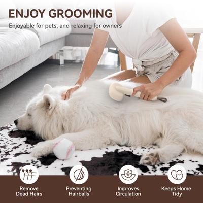 Show full view: aumuca Self Cleaning Slicker Brush, Brown slide 7 of 12