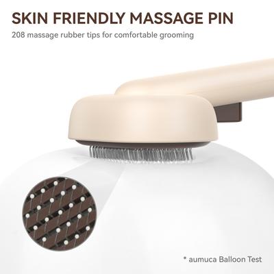 Show full view: aumuca Self Cleaning Slicker Brush, Brown slide 4 of 12