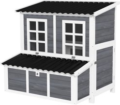 PawHut Wooden Chicken Coop, 4-6 Chicken Capacity