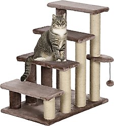 PawHut 25-in 4 Level Cat Tree, Brown
