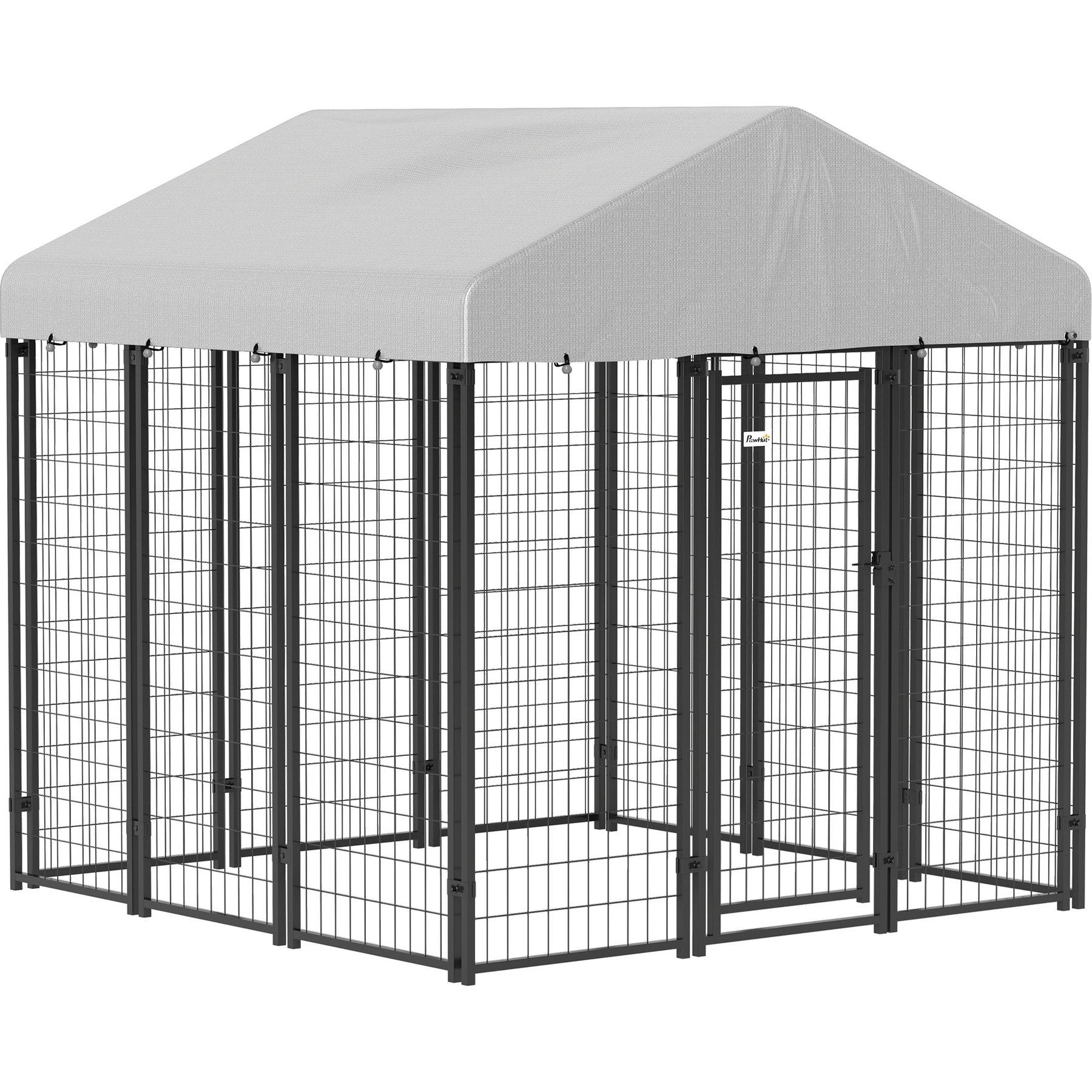PawHut Outdoor Dog Kennel with UV-Resistant & Waterproof Cover, 71.3 x 71.3 x 72-in