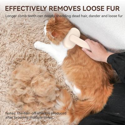 Show full view: aumuca Self Cleaning Slicker Brush, Brown slide 6 of 12