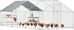 PawHut Waterproof Metal Chicken Coop