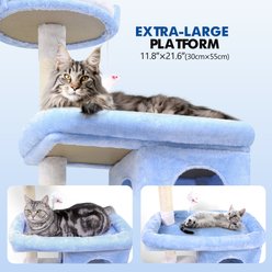 Globlazer S72 Heavy Duty 72-in Cactus Cat Tree, Ocean Blue slide 2 of 7