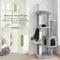 Show in main carousel: Globlazer 64-in Corner Cat Tree, Light Gray slide 7 of 8