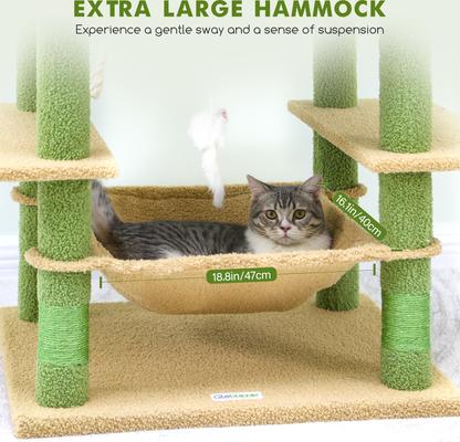 Show full view: Globlazer 76-in Cactus Cat Tree, Green slide 5 of 8