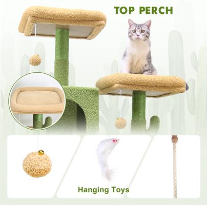 Show full view: Globlazer 76-in Cactus Cat Tree, Green slide 6 of 8