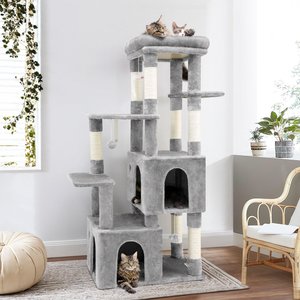 Globlazer 61-in Tall Cactus Cat Tree, Light Gray