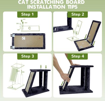 Show full view: Globlazer 50-in Heavy Duty Cat Tree, Light Gray slide 8 of 9