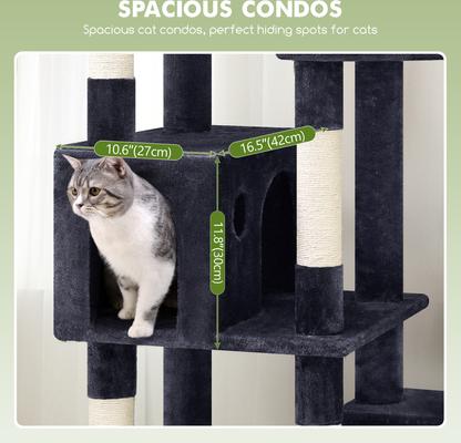 Show full view: Globlazer F65 Extra Large 65-in Cat Tree, Dark Gray slide 5 of 7