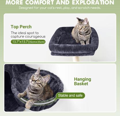 Show full view: Globlazer F65 Extra Large 65-in Cat Tree, Dark Gray slide 4 of 7