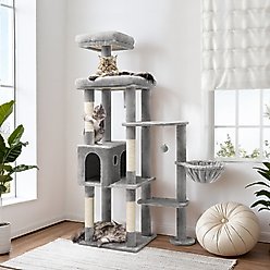 Globlazer F65 Extra Large 65-in Cat Tree, Light Gray