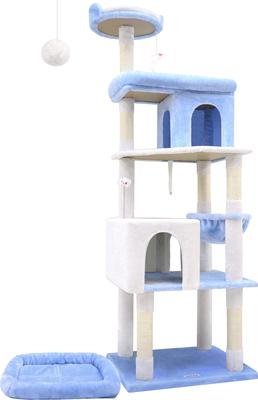 Show full view: Globlazer S72 Heavy Duty 72-in Cactus Cat Tree, Ocean Blue slide 7 of 7