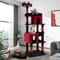 Show in main carousel: Globlazer S72 Heavy Duty 72-in Cactus Cat Tree, Black Red slide 1 of 7