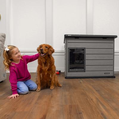 Show full view: Lifetime Deluxe Dog House, Gray, Large slide 7 of 11