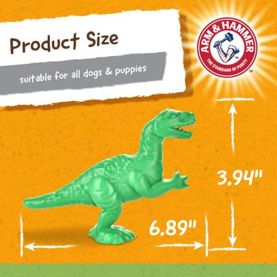 Show full view: Arm & Hammer Products Ora Play Denta-Saurus Mint Tough Dog Chew Toy, Tyrannosaurs Rex slide 8 of 11