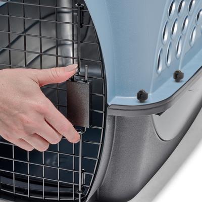 Show full view: Petmate Two Door Top Load Dog & Cat Kennel, Blue, 24 inches, up to 15-lbs slide 6 of 10