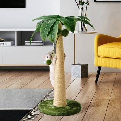 Show full view: TSCOMON 33.5-in Sisal Cat Scratching Post, Green/White slide 6 of 7