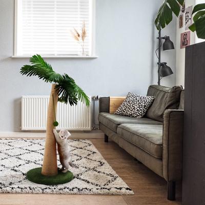 Show full view: TSCOMON 37.4-in Sisal Cat Scratching Post, Green/Brown slide 6 of 8