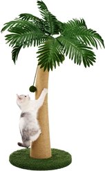 TSCOMON 37.4-in Sisal Cat Scratching Post, Green/Brown