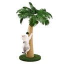 TSCOMON 37.4-in Sisal Cat Scratching Post, Green/Brown