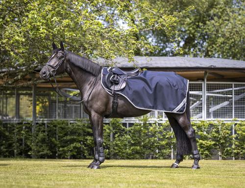 Show full view: LeMieux Arika Horse Exercise Sheet, Navy, Small slide 2 of 2