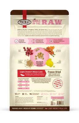 Show full view: Primal Kibble in the Raw Non-GMO Beef Recipe Freeze-Dried Cat Food, 64-oz bag slide 3 of 3