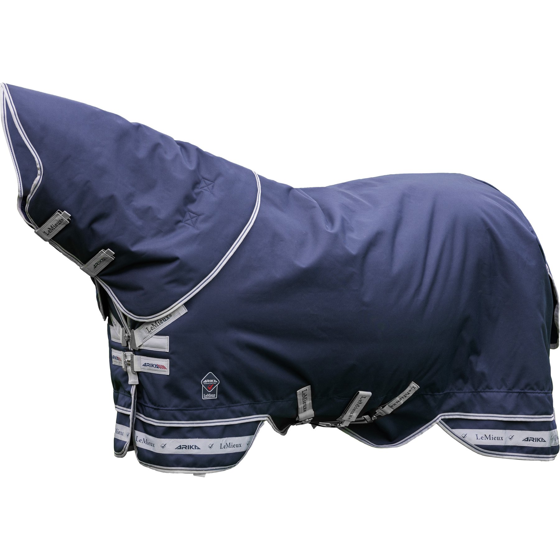 LeMieux Arika Storm-Tek 350-g Horse Turnout Blanket, Navy, 69-in