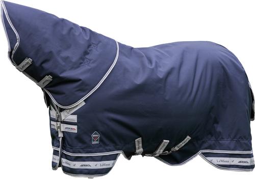 Show full view: LeMieux Arika Featherweight 0-g Horse Turnout Blanket, Navy, 81-in slide 3 of 8