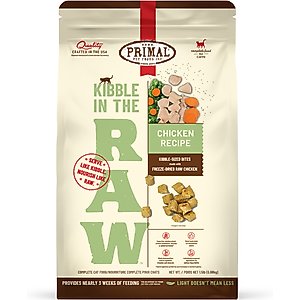 Primal Kibble in the Raw Non-GMO Chicken Recipe Freeze-Dried Cat Food, 24-oz bag