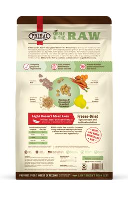 Show full view: Primal Kibble in the Raw Non-GMO Chicken Recipe Freeze-Dried Cat Food, 64-oz bag slide 3 of 3