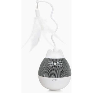 Catit PIXI Spinner Treat Dispensing Cat Toy, Silver