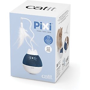 Catit PIXI Spinner Treat Dispensing Cat Toy, Blue