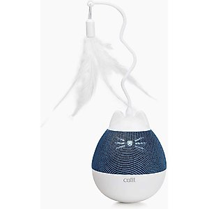 Catit PIXI Spinner Treat Dispensing Cat Toy, Blue