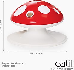Catit Senses Mushroom Interactive Cat Toy, Red slide 2 of 8