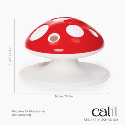 Show full view: Catit Senses Mushroom Interactive Cat Toy, Red slide 9 of 10
