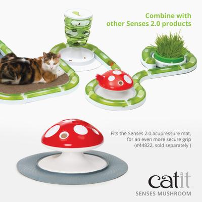 Show full view: Catit Senses Mushroom Interactive Cat Toy, Red slide 7 of 10
