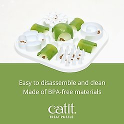 Catit Play Treat Puzzle Cat Toy, Green slide 2 of 7