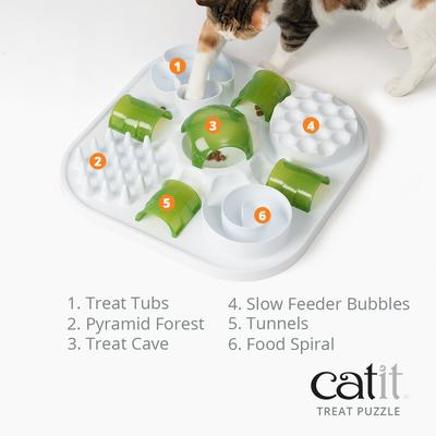 Show full view: Catit Play Treat Puzzle Cat Toy, Green slide 5 of 8