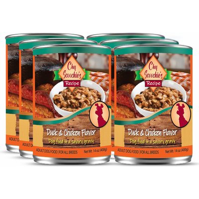 Scoochie Pet Scoochie Pet Chef Scoochies Recipe Real Duck & Chicken in Savory Gravy Wet Dog Food, 14-oz can, case of 6