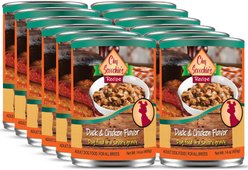 Scoochie Pet Chef Scoochies Recipe with Real Duck & Chicken in Savory Gravy Wet Dog Food, 14-oz can, case of 12