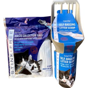 Stink Free Scoop & Bag Cat Litter Waste Bags