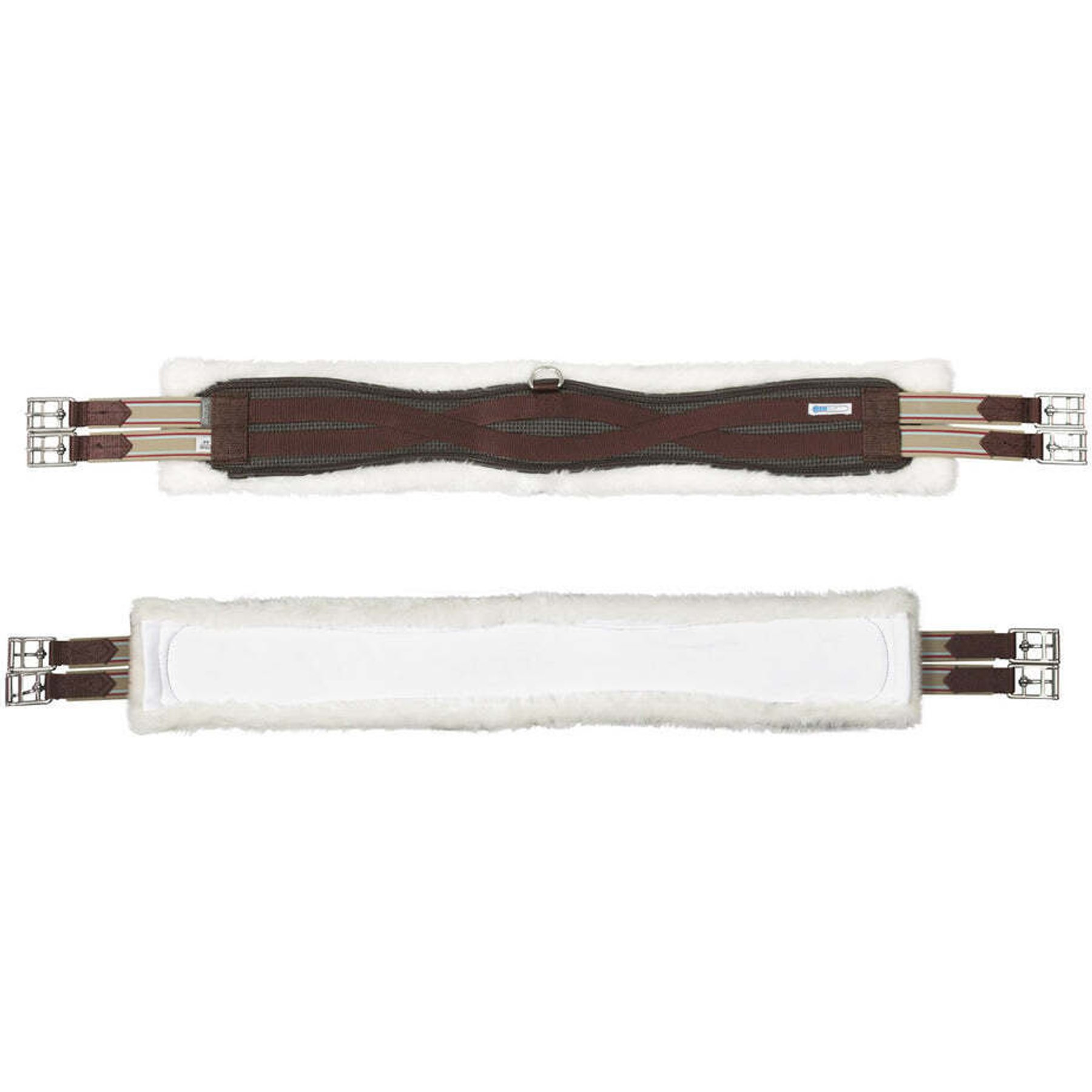 Ovation Coolmax Equalizer All-Purpose Girth, Brown/White, 56-in