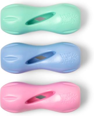 Show full view: West Paw Limited Edition Qwizl Dog Toy, Periwinkle, Small slide 2 of 4