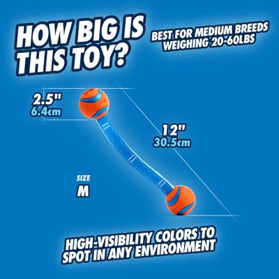 Show full view: Chuckit! Ultra Duo Tug Tough Dog Toy, Medium slide 3 of 5
